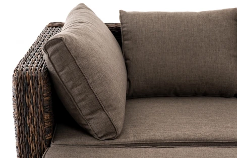 "Лунго" трансформирующаяся лаунж-зона из искусственного ротанга (гиацинт), цвет коричневый 4SIS арт.УТ-00005402