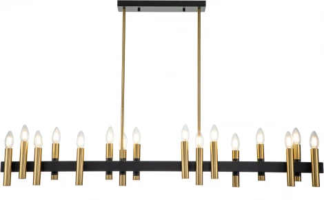 Люстра потолочная на штанге Cero V000209 (13009/16RL Black ) (220V)