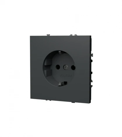 Розетка с заземлением (титан) Voltum S70 VLS040106