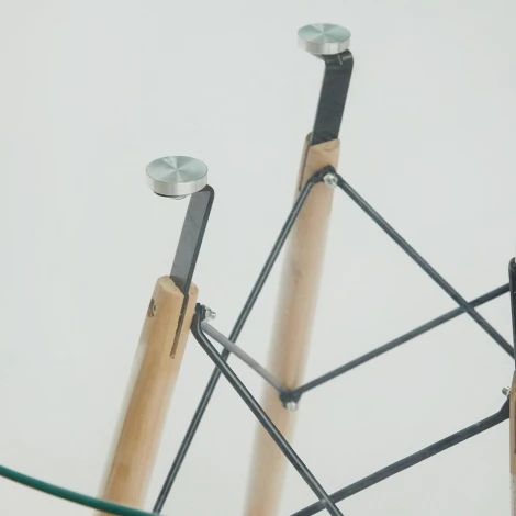 Стол CINDY GLASS (mod.80GLASS) прозрачный (металл/стекло)