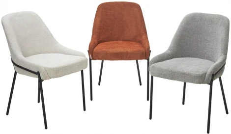 Стул M-City GAVI Garna-001 коричневый, ткань / черный каркас