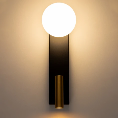 Настенный светильник для чтения со спотом Citilux Декар CL704451 (220V, выключатель, шар)