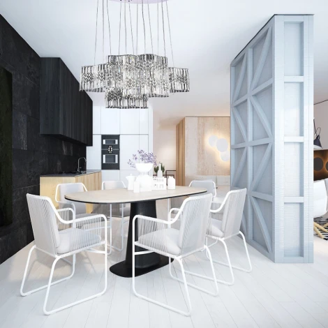 Подвесная люстра Lumien Hall Сейен 0033/8P-CR-CL