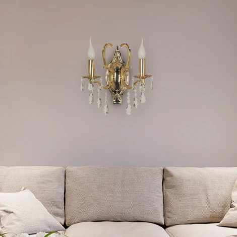 Бра Arti Lampadari Pisani E 2.1.2.601 G (220V, подвески, подсвечник, свеча)