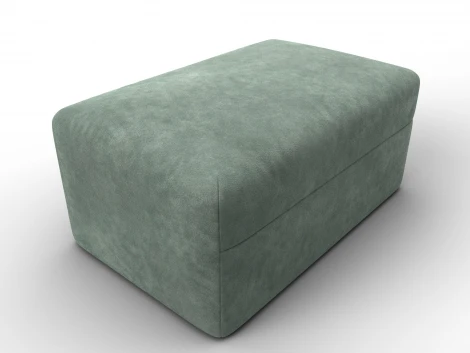 Модуль пуф Лига-060 НПБ (ЛДСП,Брус,Фанера,Велюр/Зеленый) Лига Диванов 129585
