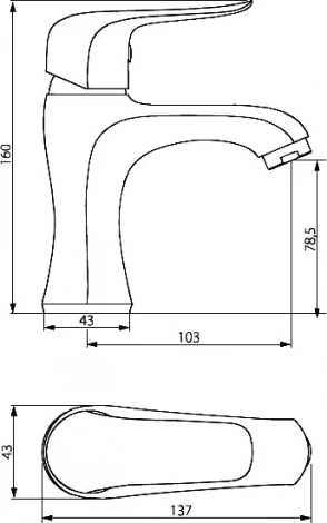 Смеситель Damixa RedBlu Palace Evo 2 330210000 для раковины