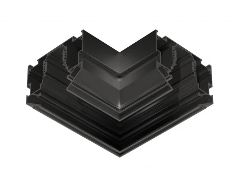 Соединитель угловой 90 для шинопровода в натяжной потолок системы крепления гарпун Magnetic Standard 48V 20mm Ambrella Track System GL3395