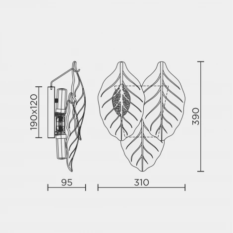 Бра Modelux ML.6770.390 GD