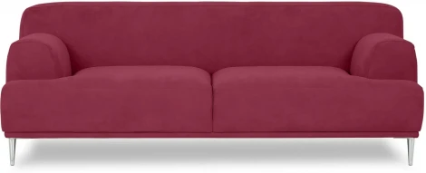 Диван Portofino 2-х местный ОГОГО (арт.604116), (Рогожка/Бордовый)