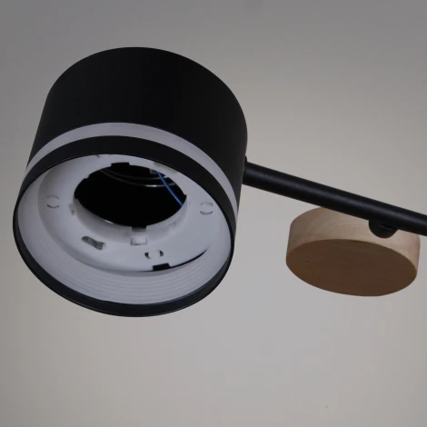 Потолочная люстра на штанге Reluce 68730-0.3-06 GX53 BK+WOOD