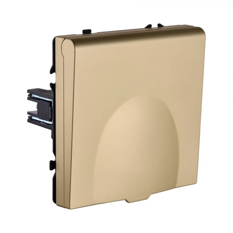 Розетка штепсельная SCHUKO 16A/250 В с крышкой, золотой Kollinger Eclipse EC-015GD