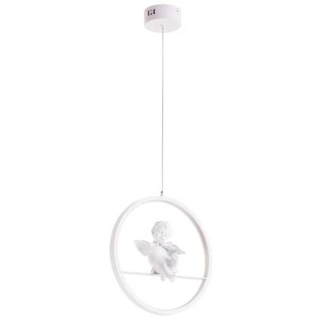 Подвесной светильник Arte Lamp Paradise A6065SP-1WH (для детской, LED, 220V, на проводе, кольцо, ангелы)