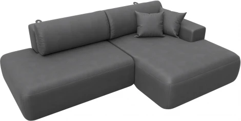 Диван угловой Лига-036 НПБ Модерн правый угол Лига Диванов (Замша) арт.127781