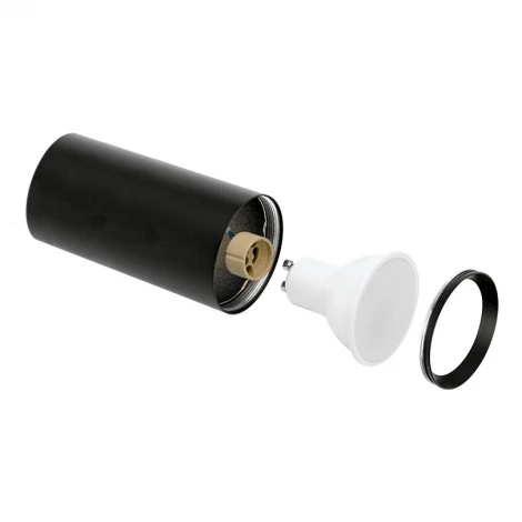 Точечный светильник накладной Wolta WSL-GU10/01BL под лампу GU10 Черный BASIC