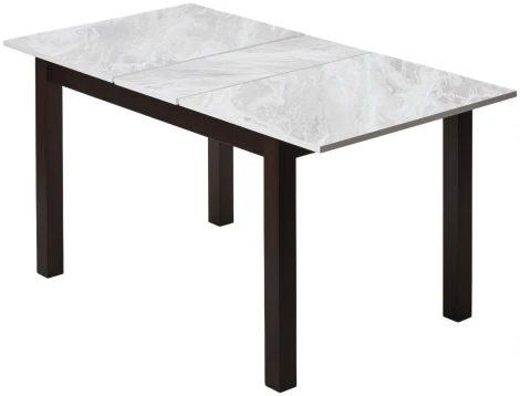 Стол TME-6931 MBH белый мрамор SWEDEN / BB темный орех M-City 64382