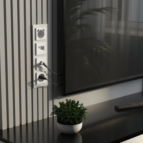 ТВ-розетка оконечная (белый матовый) Werkel W1183061 (a062409)