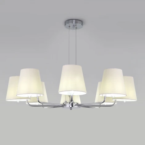 Подвесная люстра Eurosvet Amaretto 60155/8 хром (220V, на тросе)