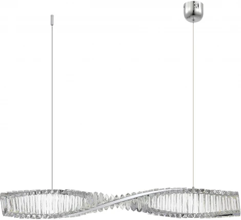 Подвесной светильник ST Luce Elica SL6205.113.01 Хром/Прозрачный LED 1*21W 3000K (220V, на тросе)
