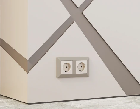 Рамка Ambrella Volt ALFA Line (Серо-бежевый матовый) 5-ая AF110365