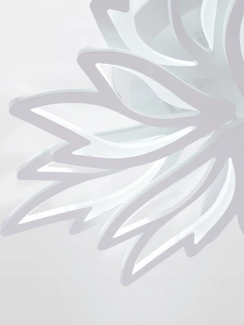 Потолочная люстра светодиодная с пультом ДУ 160W, белый, LED Natali Kovaltseva Rif LED LAMPS 81118/6C