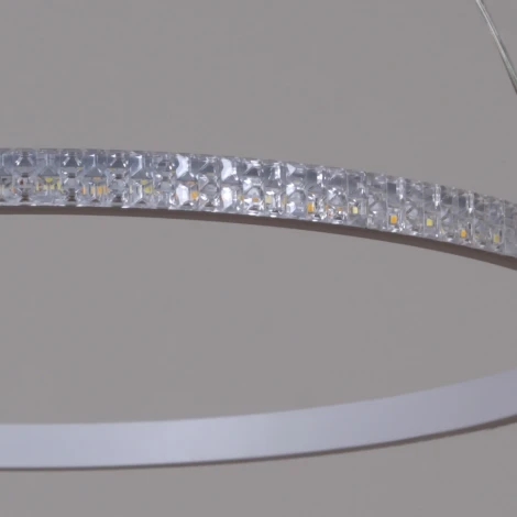 Подвесной светильник светодиодный с пультом Reluce 06315-3.9-01 WH (ночной режим, 220V, на тросе)