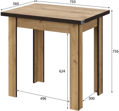 Стол обеденный SV МебельСО 3 дуб золотой