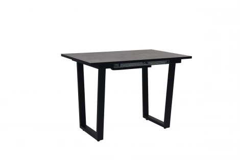 Стол Саен 8 раскладной, Черный/Бетон, Мир стульев