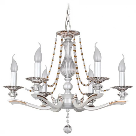 Подвесная люстра IDLamp Eloisa 259/6-Whiteplatina