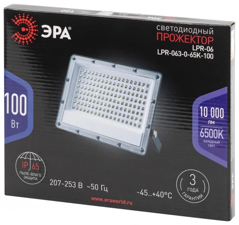 Прожектор уличный светодиодный ЭРА LPR-06 LPR-063-0-65K-100