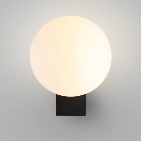 Настенный уличный светильник IP54 Odeon Light Viva 7124/1W белый/стекло/металл IP65 LED 1*G9 LED*5W 220V шар