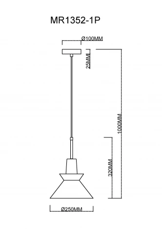 Подвесной светильник MyFar Kristina MR1352-1P (220V)