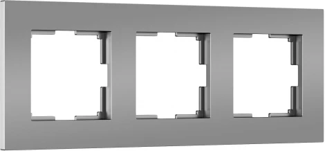 Рамка на 3 поста (серебро софт) Werkel W0032965 (a062815)