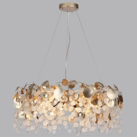 Подвесная люстра Odeon Light Coins 5104/10 золотистый/прозрачный металл/стекло E14 10*40W 220В