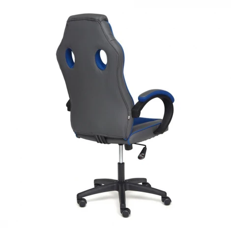 Кресло RACER GT new металлик/красный (кож/зам/ткань)