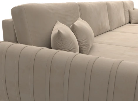 Диван П-образный Лига-057 НПБ Лонг Лига Диванов (Велюр) арт.129326