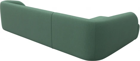 Диван угловой Лига-041 левый угол (Зеленый/Рогожка) Лига Диванов арт.124715L