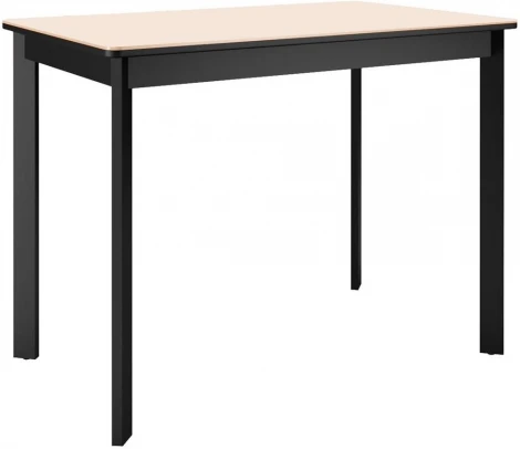 Стол DikLine LK90 Керамика Krater Perla (бежевый матовый) /подстолье черное/опоры черные арт.00-00075474