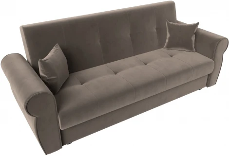 Диван-книжка Лига-019 (Коричневый/Велюр) Лига Диванов арт.118341