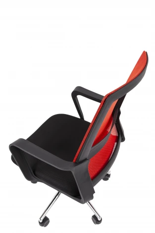 Офисное кресло Chairman 606 Россия TW красный хром 7215750