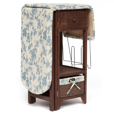 Гладильный комод с 1 корзиной и 1 ящиком Secret De Maison LA GRAN (mod.XD1156) brown (коричневый) (дерево павловния, мдф)