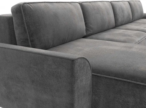 Диван п-образный Лига-048 НПБ лонг Лига Диванов (Велюр) арт.128357