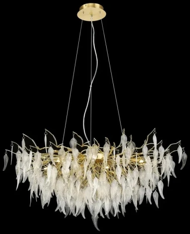 Подвесная люстра Wertmark Daniela WE182.15.403 (220V, на тросе, листья, ветки)