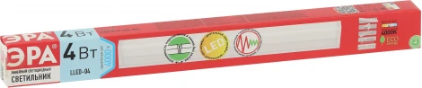 Настенно-потолочный линейный светильник светодиодный ЭРА LLED-04-0-40K-004 (220V)