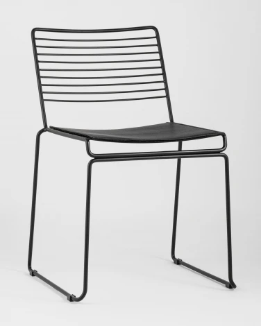 Стул обеденный Danny черный с черной подушкой УТ000004223