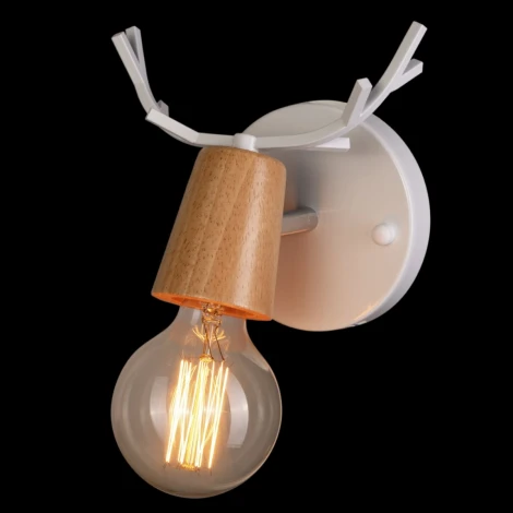 Бра Loft IT Sven 10024/1W White (для детской, 220V, рога)