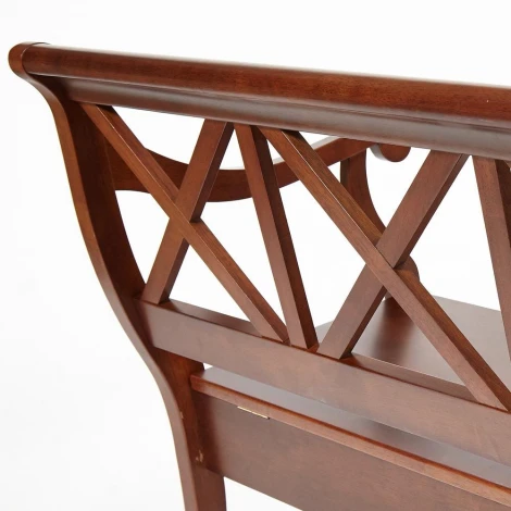 Скамейка ALBIZZI (Альбицци) dark walnut (дерево гевея/мдф)