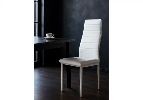 Обеденный стул Woodville DC2-001 искусственная кожа белый / белый
