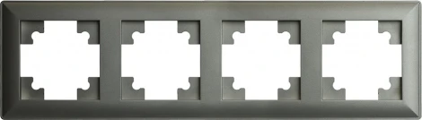 Рамка на 4 поста (графит) Stekker Катрин 39810