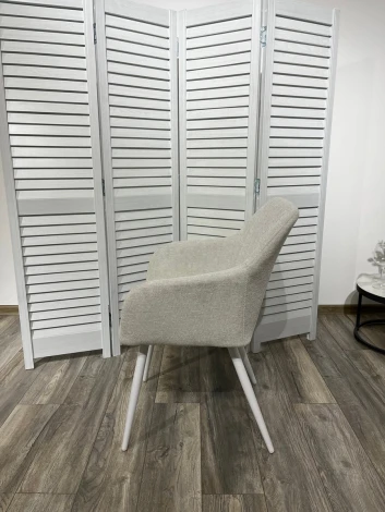 Стул M-City BRANDY WZ2042-18 белая галька/ белый каркас