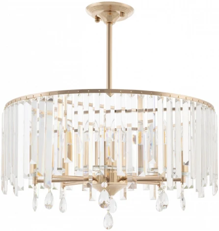 Подвесная люстра хрустальная на штанге Arte Milano Sorrento-2509 372509/8/250/590 GD (220V)